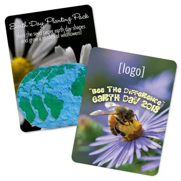 Gift pack features a recycled info card and 3 plantable Globe... from ASI 40646 Bloomin Promotions / Bloomin' Promotions™