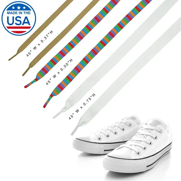45" Custom Shoelaces... from ASI 31517 Admart Products / Admart Line