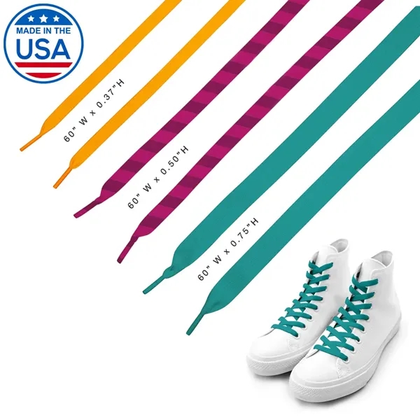 60" Custom Shoelaces... from ASI 31517 Admart Products / Admart Line