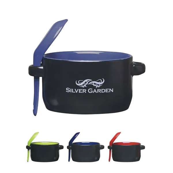 12 oz. soup mug with matching removable spoon... from ASI 61125 Hit Promotional Products / Hit®