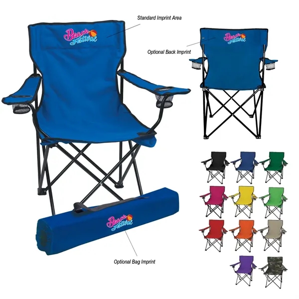 Folding chair with carrying bag made of 600 denier nylon.... from ASI 61125 Hit Promotional Products / Hit®