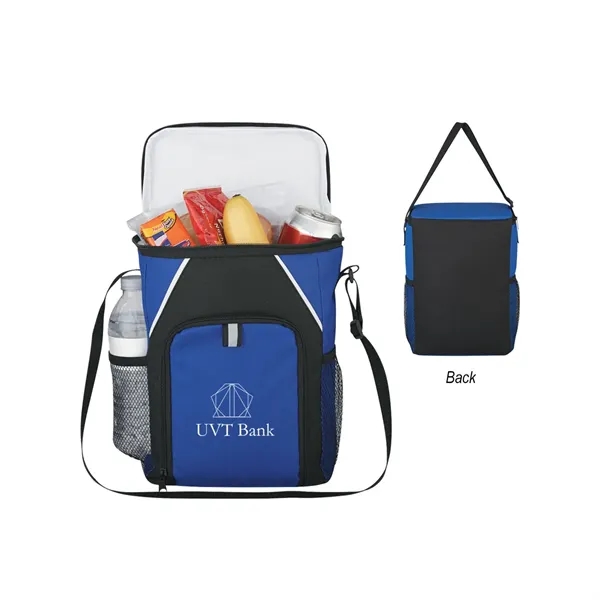 Two-Tone Insulated Kooler.  Made of 600 Denier Polyester.  PEVA... from ASI 61125 Hit Promotional Products / Hit®