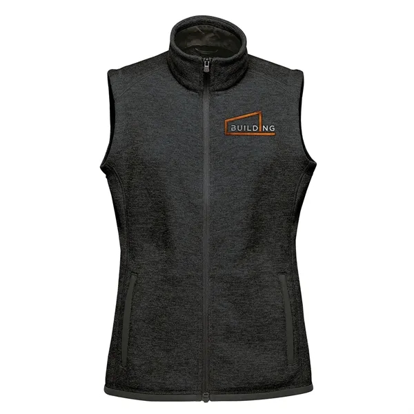 Women's full zip vest with a brushed interior, zippered hand warmer... from ASI 61125 Hit Promotional Products / Hit®