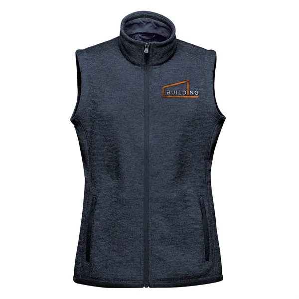Women's full zip vest with a brushed interior, zippered hand warmer... from ASI 61125 Hit Promotional Products / Hit®