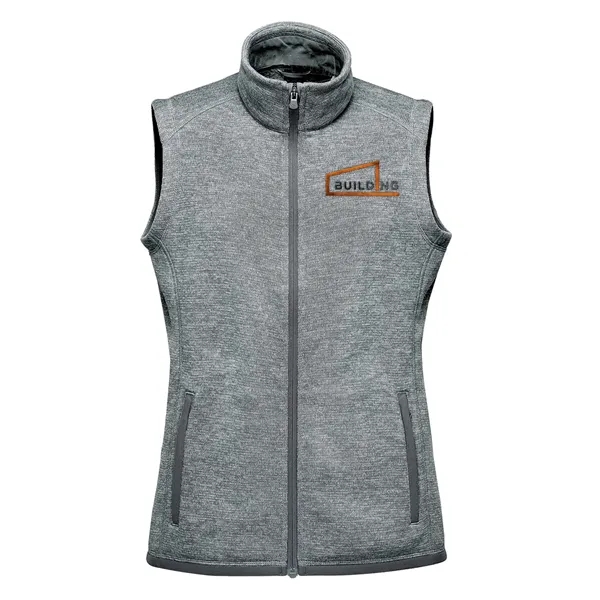 Women's full zip vest with a brushed interior, zippered hand warmer... from ASI 61125 Hit Promotional Products / Hit®