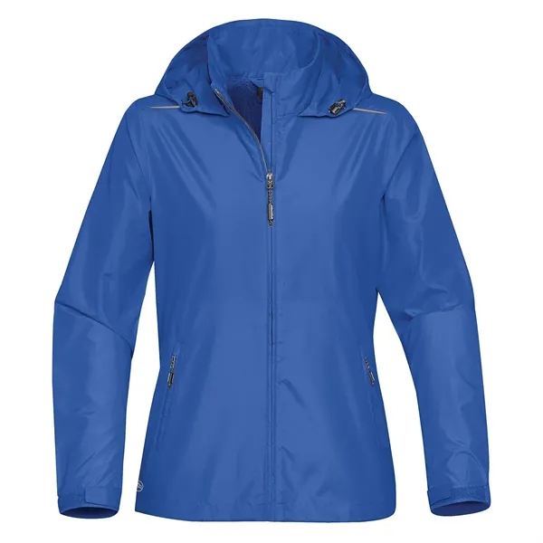 Women's jacket with an adjustable hood and cuffs, a mesh-lined vent,... from ASI 61125 Hit Promotional Products / Hit®