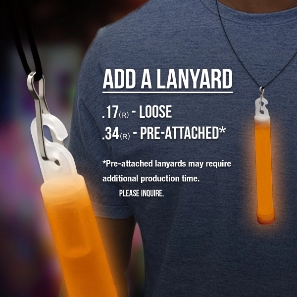 6" premium glow stick, offered in an assortment of colors.... from ASI 42016 Brighter Promotions Inc / Chemical Light™