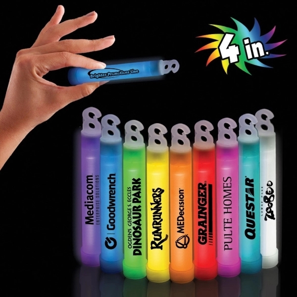 4" premium glow stick, offered in an assortment of colors.... from ASI 42016 Brighter Promotions Inc / Chemical Light™