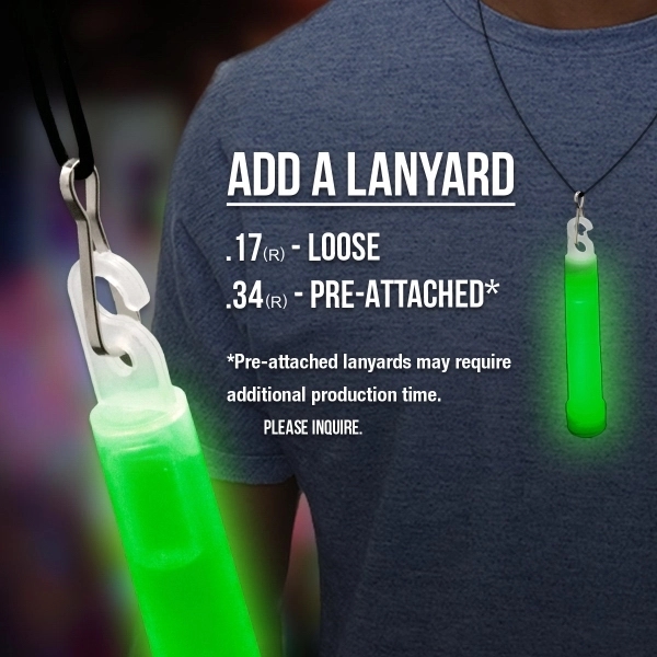 4" premium glow stick, offered in an assortment of colors.... from ASI 42016 Brighter Promotions Inc / Chemical Light™