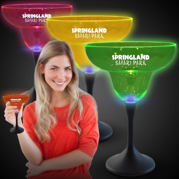 Brighten your promotion with our Neon LED Margarita glasses with neon... from ASI 42016 Brighter Promotions Inc