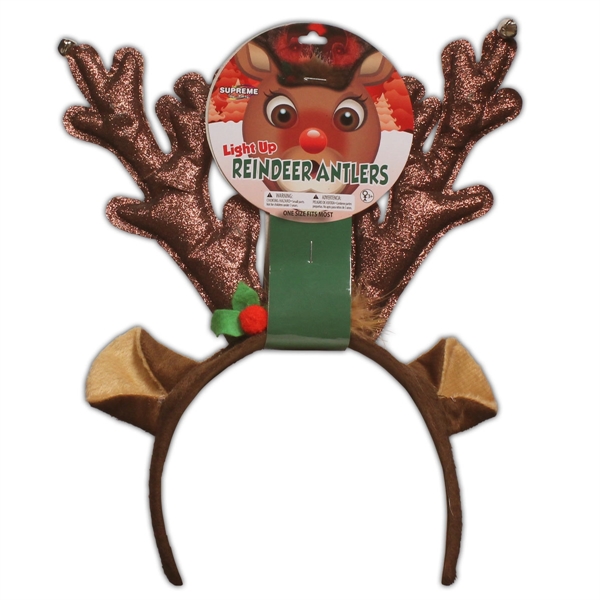 LED reindeer antlers headband... from ASI 42016 Brighter Promotions Inc