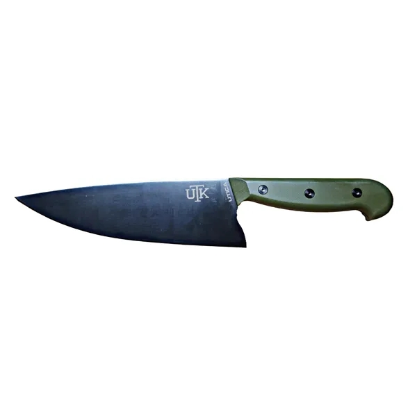 Chef knife includes an 7.5 inch black PVD coated blade and... from ASI 93130 Utica Cutlery Co/Kutmaster 400 Line / Utica