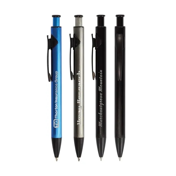 Illuminate Recycled Aluminum Plunge-Action Pen... from ASI 67866 Logomark/Valumark