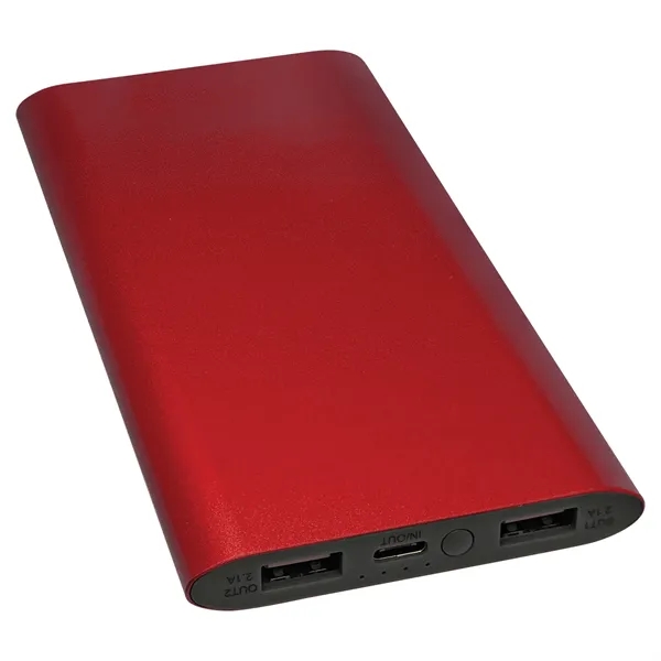 8000MAH Power Bank & Wireless Anodized Aluminum Charger with USB-C Cord... from ASI 72657 Active Life Promo / Active Life Promo