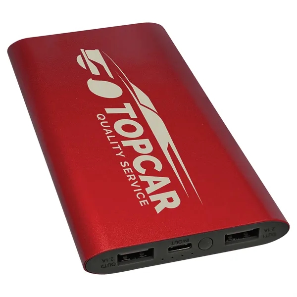 8000MAH Power Bank & Wireless Anodized Aluminum Charger with USB-C Cord... from ASI 72657 Active Life Promo / Active Life Promo