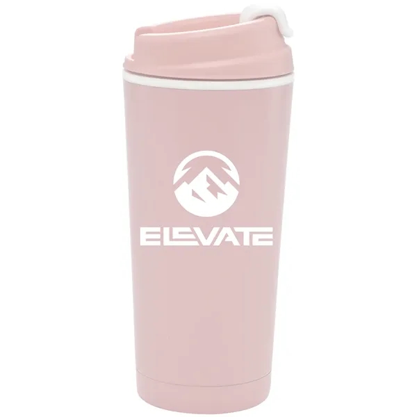 20 oz. travel tumbler made with double-wall stainless steel exterior for... from ASI 71920 Moderne Glass Company Inc / Glass America®