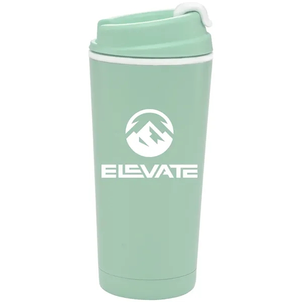 20 oz. travel tumbler made with double-wall stainless steel exterior for... from ASI 71920 Moderne Glass Company Inc / Glass America®