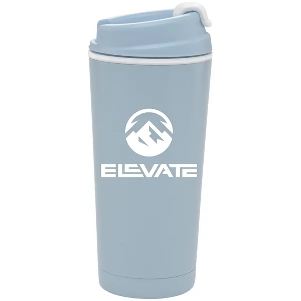 20 oz. travel tumbler made with double-wall stainless steel exterior for... from ASI 71920 Moderne Glass Company Inc / Glass America®