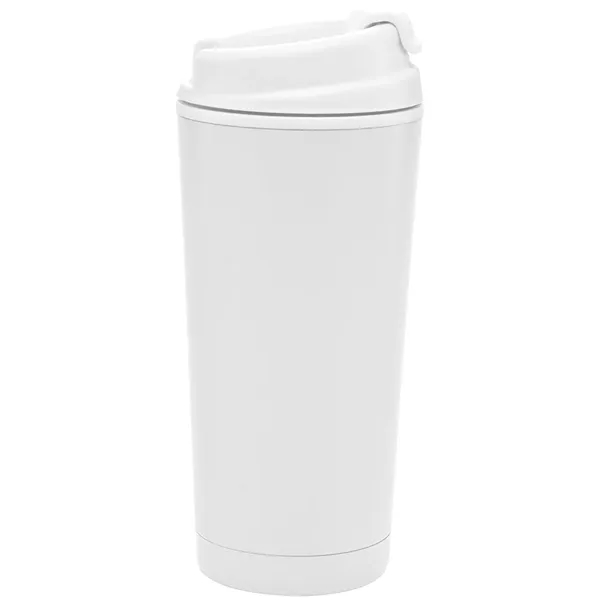 20 oz. travel tumbler made with double-wall stainless steel exterior for... from ASI 71920 Moderne Glass Company Inc / Glass America®
