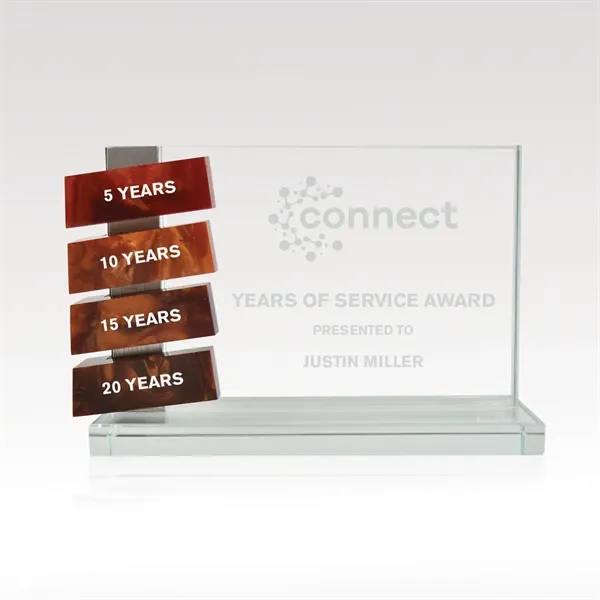 Clearly an exceptional perpetual award crafted in optical crystal with alluring... from ASI 93986 Visions/Awardcraft