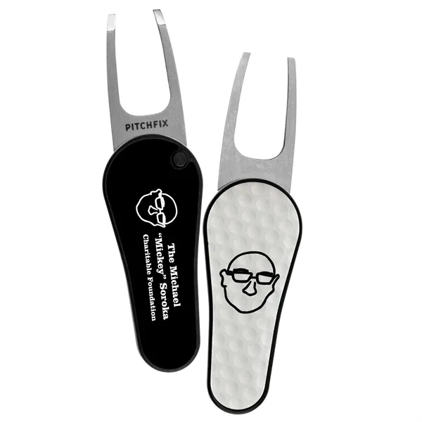 ABS plastic and stainless steel divot tool with two-sided imprint.... from ASI 52263 EMT