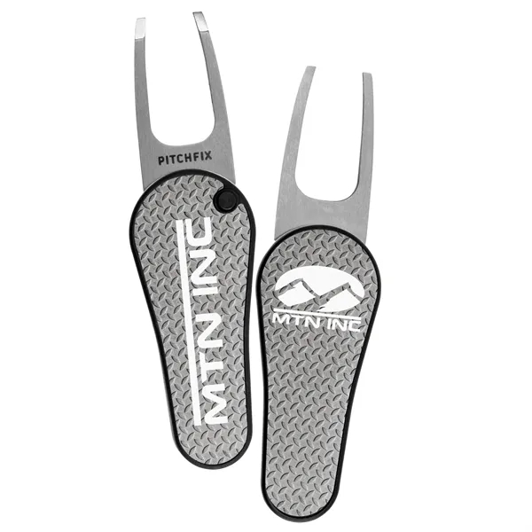ABS plastic and stainless steel divot tool with two-sided imprint.... from ASI 52263 EMT