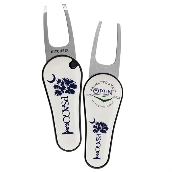 ABS plastic and stainless steel divot tool with two-sided imprint.... from ASI 52263 EMT