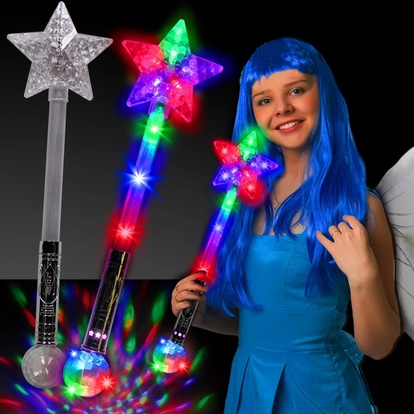 Prism star LED light-up wand with strobe... from ASI 42016 Brighter Promotions Inc