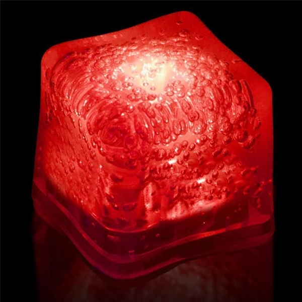 Frosted plastic blank ice cubes with LED lights and customization.... from ASI 42016 Brighter Promotions Inc / Chemical Light™ Liquid Light
