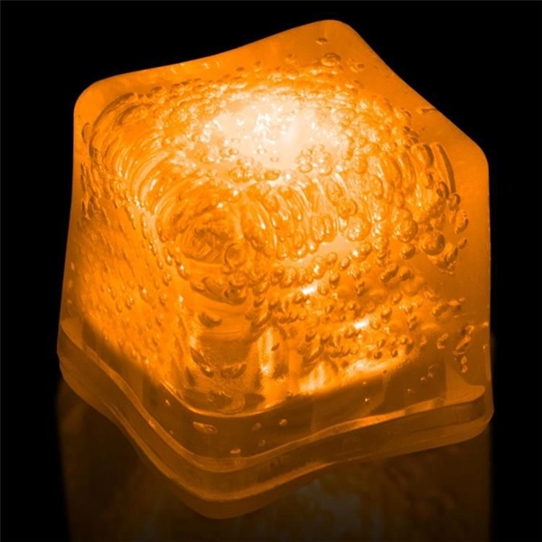 Frosted plastic blank ice cubes with LED lights and customization.... from ASI 42016 Brighter Promotions Inc / Chemical Light™ Liquid Light