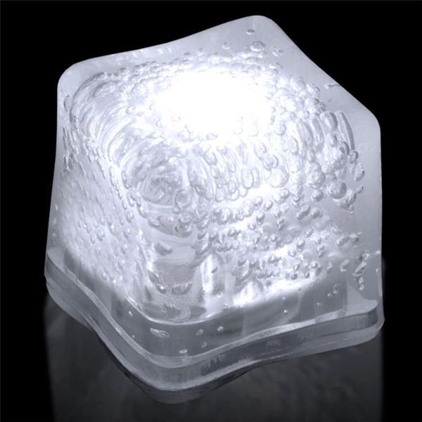 Frosted plastic blank ice cubes with LED lights and customization.... from ASI 42016 Brighter Promotions Inc / Chemical Light™ Liquid Light