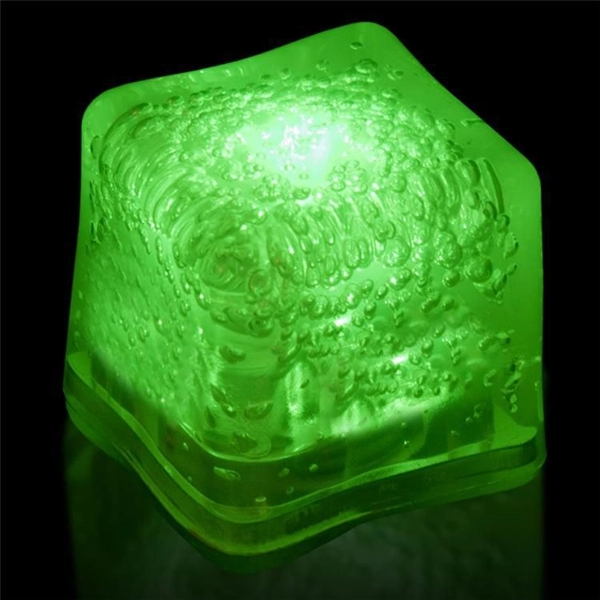 Frosted plastic blank ice cubes with LED lights and customization.... from ASI 42016 Brighter Promotions Inc / Chemical Light™ Liquid Light