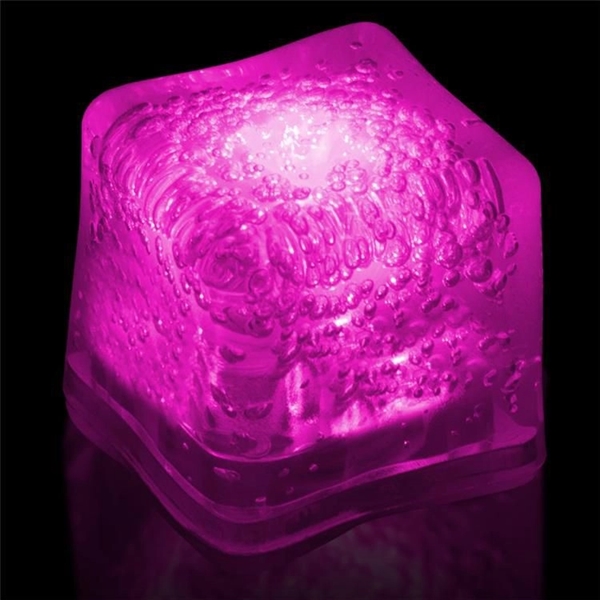 Frosted plastic blank ice cubes with LED lights and customization.... from ASI 42016 Brighter Promotions Inc / Chemical Light™ Liquid Light