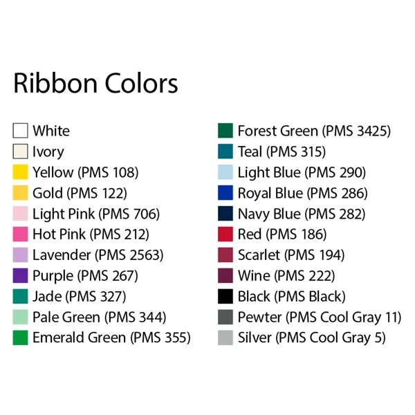Looped and pinned awareness ribbon; sold with customization.... from ASI 90859 Tempo Industries Inc / Ribbon Badge Line