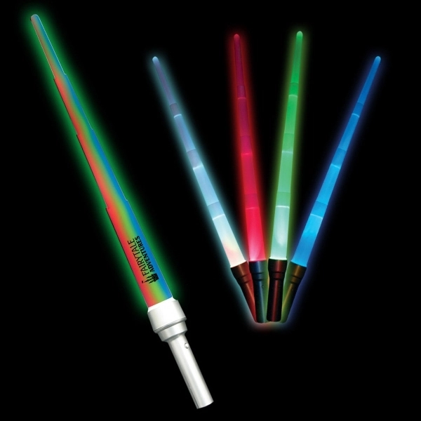Expandable sword or light saber with multi-colored LED lights.... from ASI 42016 Brighter Promotions Inc
