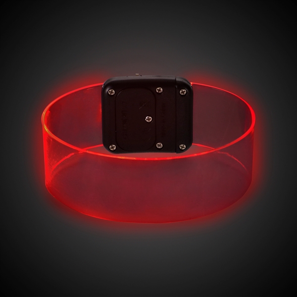 Clear magnetic bracelets with colorful LED lights.... from ASI 42016 Brighter Promotions Inc
