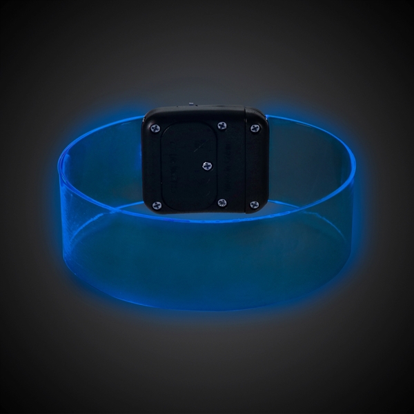 Clear magnetic bracelets with colorful LED lights.... from ASI 42016 Brighter Promotions Inc