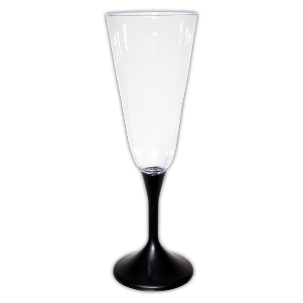7.5 oz. LED lighted champagne flute with clear top and white... from ASI 42016 Brighter Promotions Inc / Chemical Light™