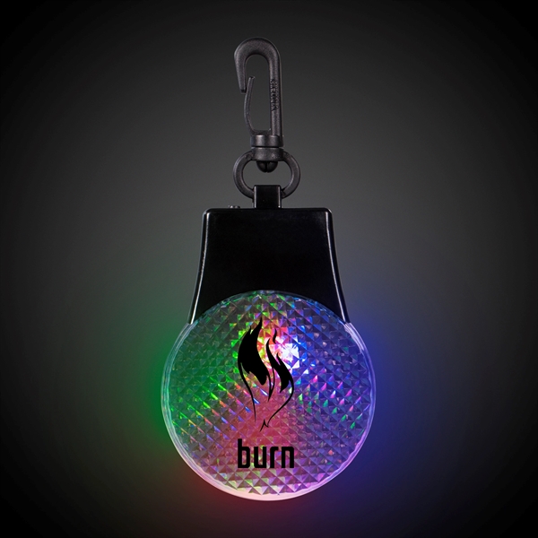 Light up safety reflectors with 1" black plastic clip.... from ASI 42016 Brighter Promotions Inc / Chemical Light™ Liquid Light