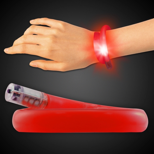 11" plastic coil tube bracelets with flashing LED lights; available in... from ASI 42016 Brighter Promotions Inc