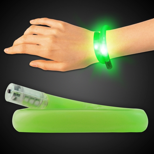 11" plastic coil tube bracelets with flashing LED lights; available in... from ASI 42016 Brighter Promotions Inc