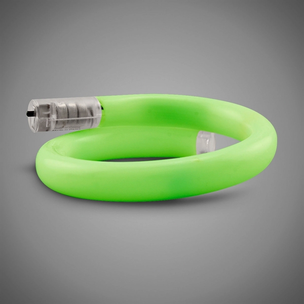 11" plastic coil tube bracelets with flashing LED lights; available in... from ASI 42016 Brighter Promotions Inc