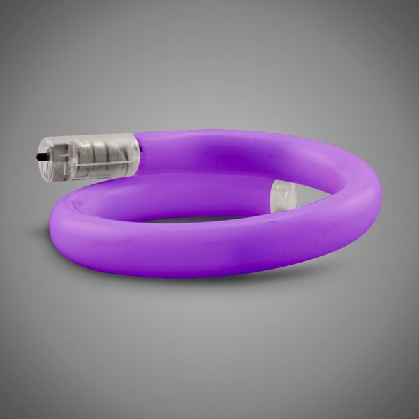 11" plastic coil tube bracelets with flashing LED lights; available in... from ASI 42016 Brighter Promotions Inc