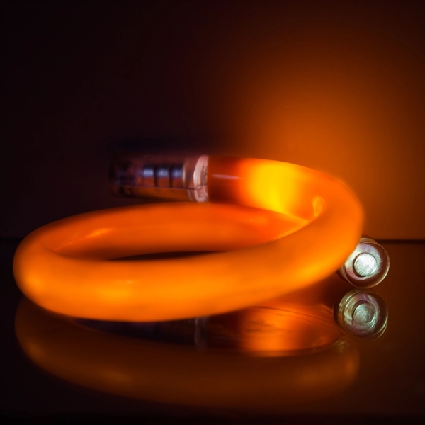 11" plastic coil tube bracelets with flashing LED lights; available in... from ASI 42016 Brighter Promotions Inc