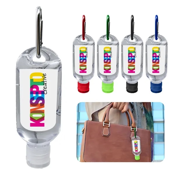 1.8 oz Hand sanitizer with carabiner.... from ASI 52710 Lincoln Line