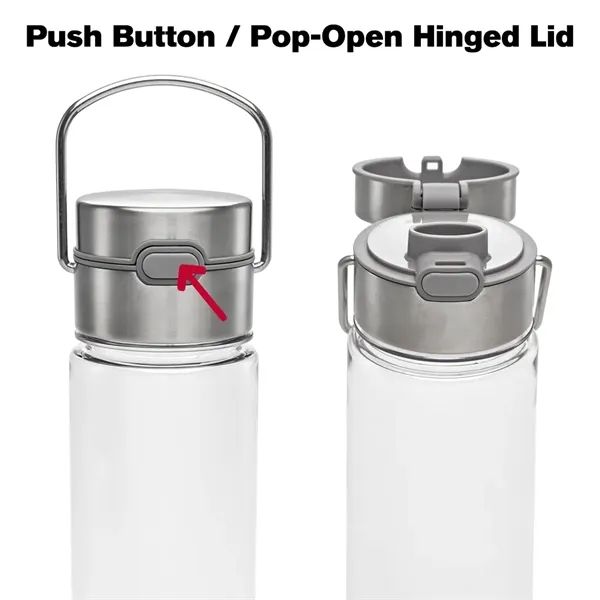 27 oz. Lumina Series: Tritan™ bottle with stainless steel accents, single-wall... from ASI 71920 Moderne Glass Company Inc / MB Works Premium Line