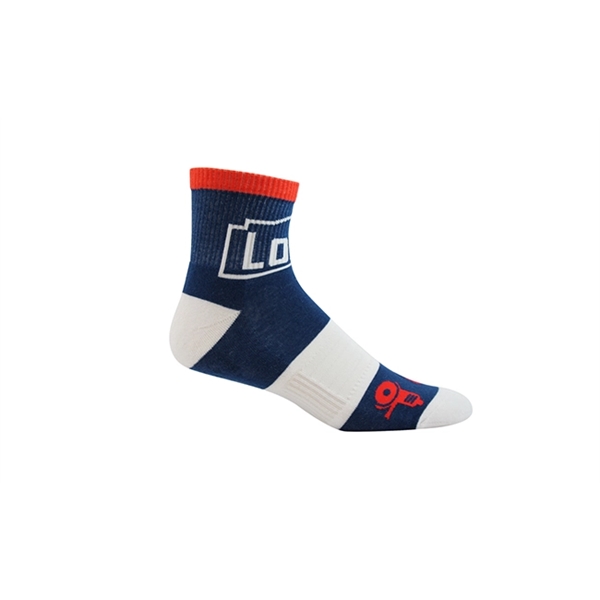 Pantone matched performance midi sock made of nylon, cotton, and spandex,... from ASI 45657 Pop! Promos