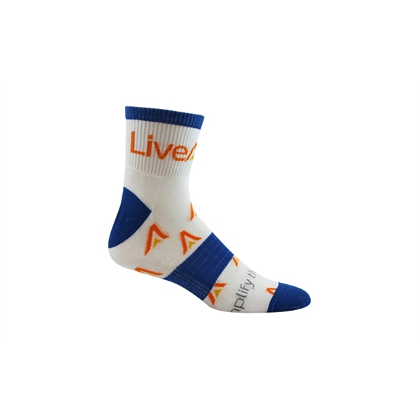 Pantone matched performance midi sock made of nylon, cotton, and spandex,... from ASI 45657 Pop! Promos