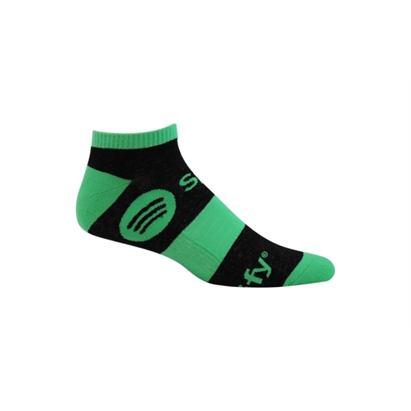 Pantone matched performance ankle sock made of nylon, cotton, and spandex,... from ASI 45657 Pop! Promos