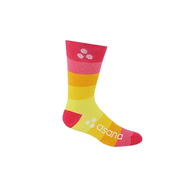 Pantone matched jacquard dress socks woven together from scratch with custom... from ASI 45657 Pop! Promos